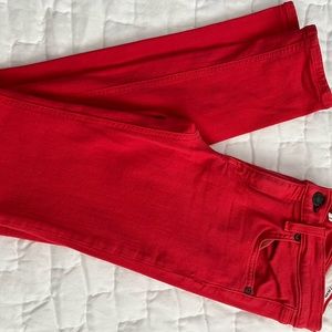 Rag & Bone Skinny Red Jeans